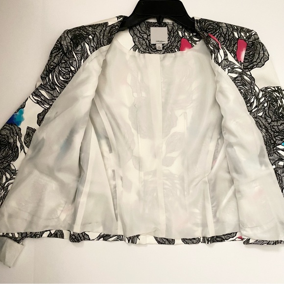 *NWOT* Halogen multi-color floral blazer - Picture 3 of 16